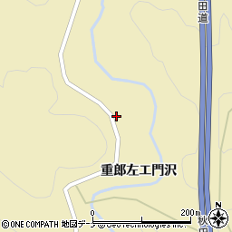 秋田県大仙市大沢郷寺重郎左エ門沢19周辺の地図