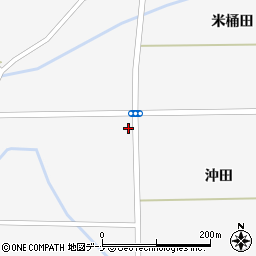 秋田県大仙市太田町駒場米桶田189周辺の地図