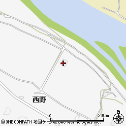 秋田県大仙市南外西野139周辺の地図