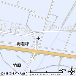 秋田県大仙市神宮寺海老坪周辺の地図