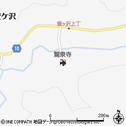 秋田県秋田市雄和萱ケ沢萱ケ沢129周辺の地図