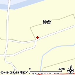 秋田県大仙市太田町永代沖台133周辺の地図