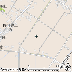 秋田県大仙市四ツ屋周辺の地図