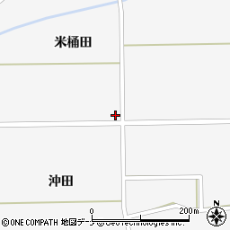 秋田県大仙市太田町駒場米桶田171周辺の地図