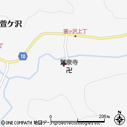 秋田県秋田市雄和萱ケ沢萱ケ沢126周辺の地図