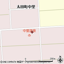 秋田県大仙市太田町中里新屋敷周辺の地図