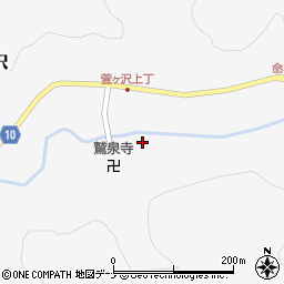 秋田県秋田市雄和萱ケ沢萱ケ沢136周辺の地図