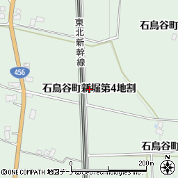 岩手県花巻市石鳥谷町新堀（第４地割）周辺の地図
