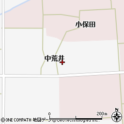 秋田県大仙市太田町駒場中荒井14周辺の地図
