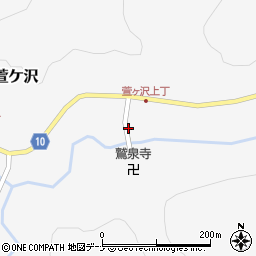 秋田県秋田市雄和萱ケ沢萱ケ沢146周辺の地図