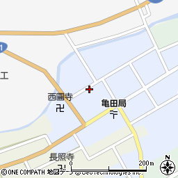 秋田県由利本荘市岩城亀田大町蔵小路21周辺の地図