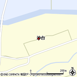 秋田県大仙市太田町永代沖台123周辺の地図