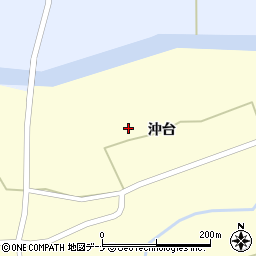 秋田県大仙市太田町永代沖台126周辺の地図
