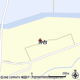 秋田県大仙市太田町永代沖台187周辺の地図