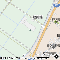 秋田県大仙市長戸呂蛭川端周辺の地図