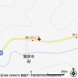 秋田県秋田市雄和萱ケ沢萱ケ沢189周辺の地図