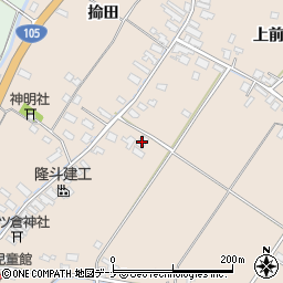 秋田県大仙市四ツ屋下前村周辺の地図