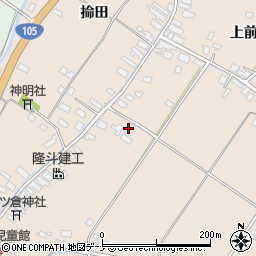 秋田県大仙市四ツ屋（下前村）周辺の地図