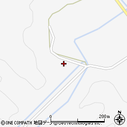 秋田県秋田市雄和萱ケ沢館ノ腰197周辺の地図