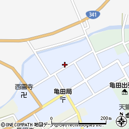 秋田県由利本荘市岩城亀田大町蔵小路44周辺の地図