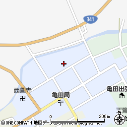 秋田県由利本荘市岩城亀田大町蔵小路46周辺の地図