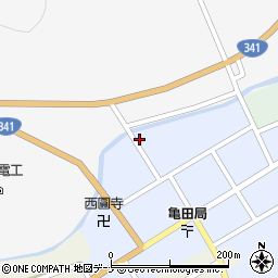 秋田県由利本荘市岩城亀田大町蔵小路69周辺の地図