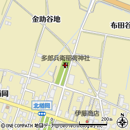 多郎兵衛稲荷神社周辺の地図