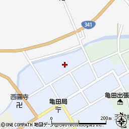 秋田県由利本荘市岩城亀田大町蔵小路60周辺の地図