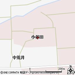 秋田県大仙市太田町中里小保田周辺の地図