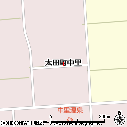 秋田県大仙市太田町中里周辺の地図