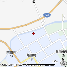 秋田県由利本荘市岩城亀田大町蔵小路47周辺の地図
