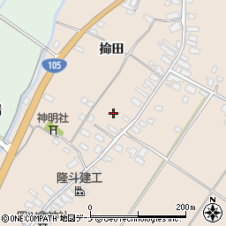 秋田県大仙市四ツ屋掵田周辺の地図