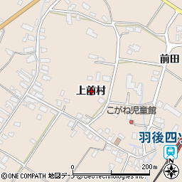 秋田県大仙市四ツ屋上前村周辺の地図