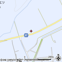 秋田県大仙市神宮寺長山下周辺の地図