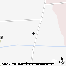 秋田県大仙市横堀北佐野184周辺の地図