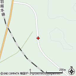 秋田県由利本荘市松ヶ崎東離山周辺の地図