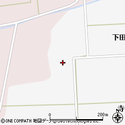 秋田県大仙市太田町駒場下田4周辺の地図