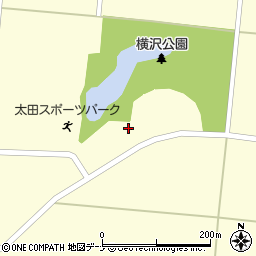 秋田県大仙市太田町横沢堤田周辺の地図