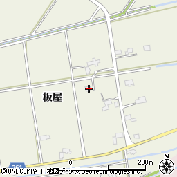 秋田県大仙市鑓見内板屋168周辺の地図