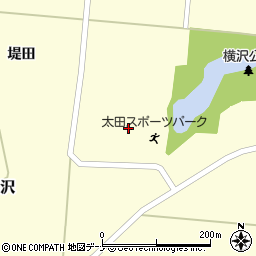 大仙市営太田球場周辺の地図