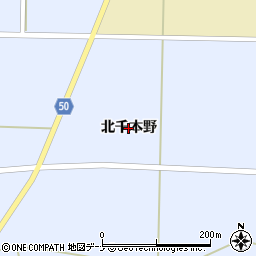 秋田県大仙市太田町川口（北千本野）周辺の地図