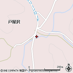 秋田県大仙市大沢郷宿市道沢周辺の地図
