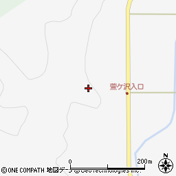秋田県秋田市雄和萱ケ沢トンテン周辺の地図