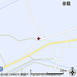 秋田県大仙市神宮寺金葛34周辺の地図
