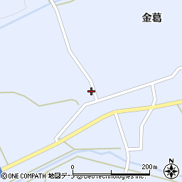 秋田県大仙市神宮寺金葛35周辺の地図