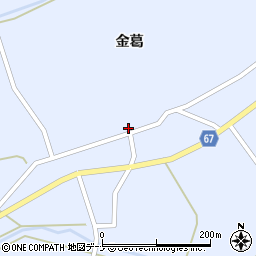秋田県大仙市神宮寺金葛124周辺の地図