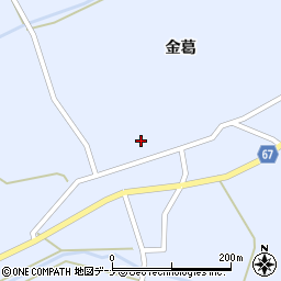 秋田県大仙市神宮寺金葛122周辺の地図