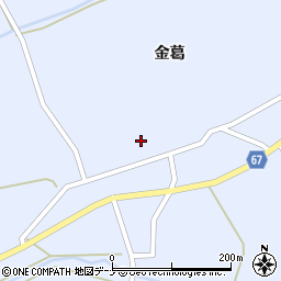 秋田県大仙市神宮寺金葛123周辺の地図