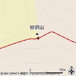 妙沢山周辺の地図