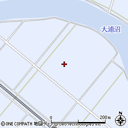 秋田県大仙市神宮寺大浦沼周辺の地図